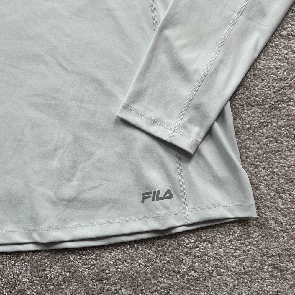 New With Tags FILA Ladies' Training Hoodie Funnel Neck Gray Size Large - Picture 4 of 12